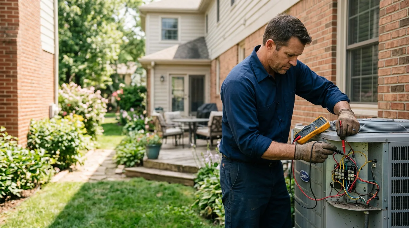 HVAC technician working near Ringwood, IL